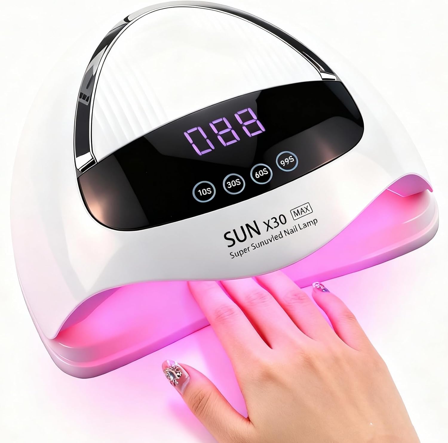 500W LED Gel Nail Lamp — Fast Curing with LCD