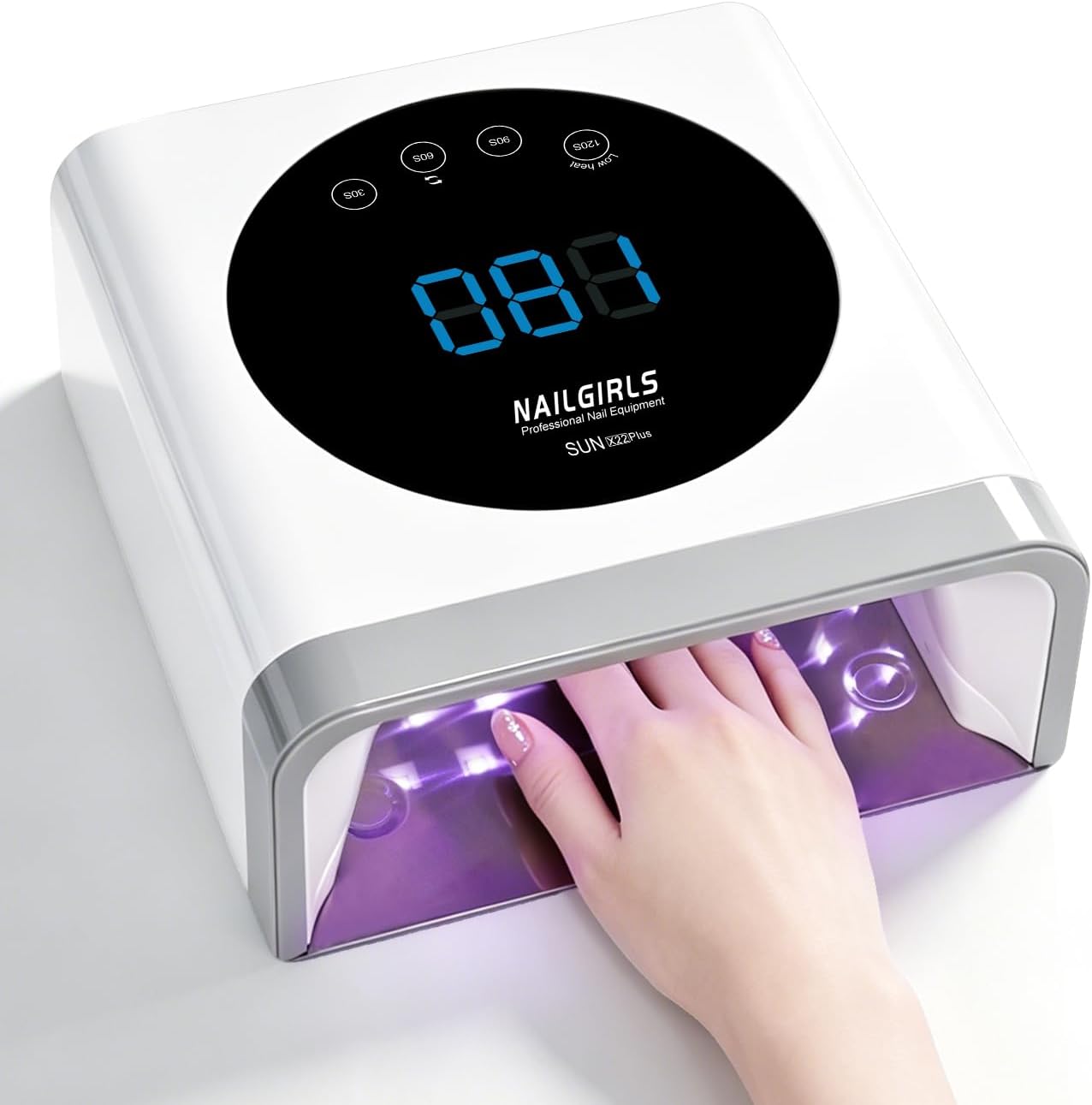 7×7 Inch UV LED Nail Lamp — Fast Gel Curing Light