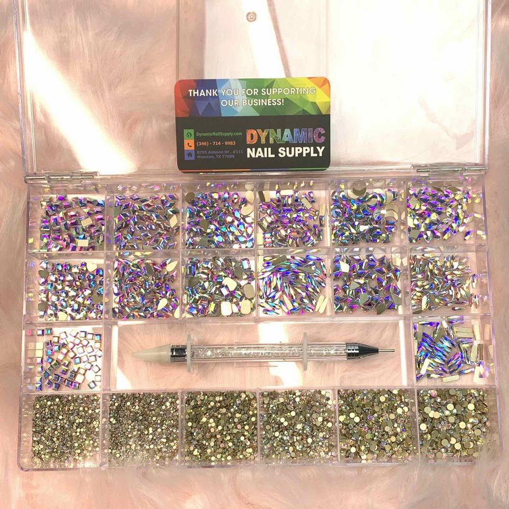 AB K9 Rhinestone Nail Set for Seasonal Nail Trends