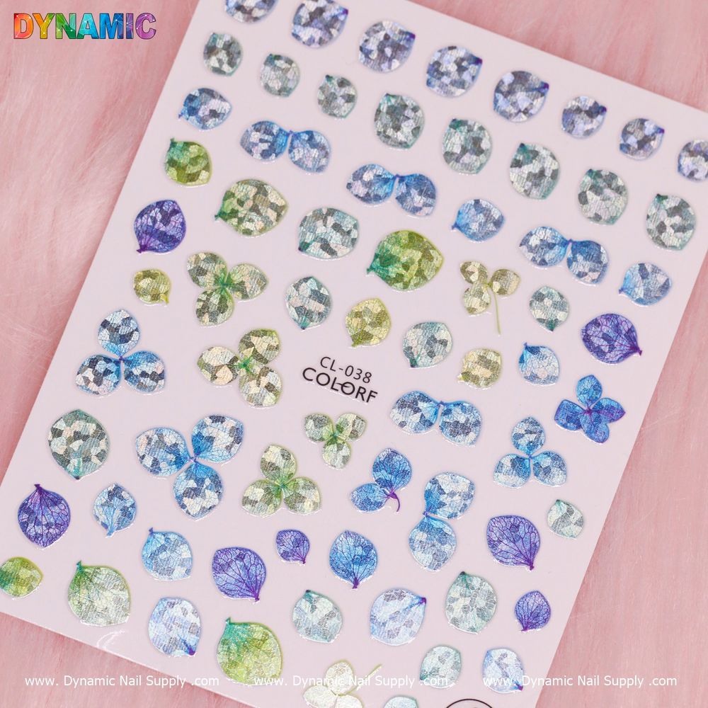 How to Apply Blue Green Leaf Nail Stickers Like a Pro