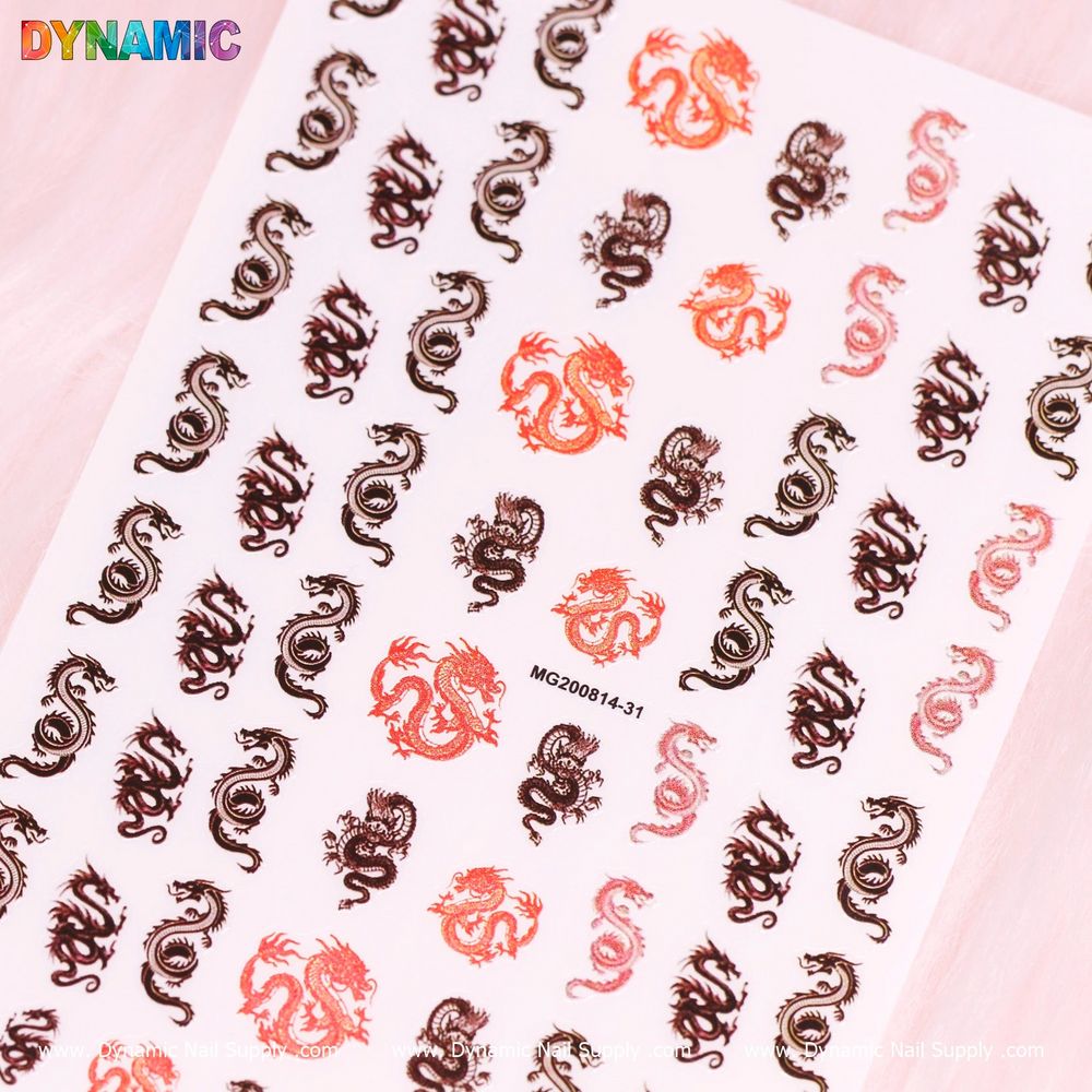 Chinese Dragon Nail Stickers: Salon Workflow Guide