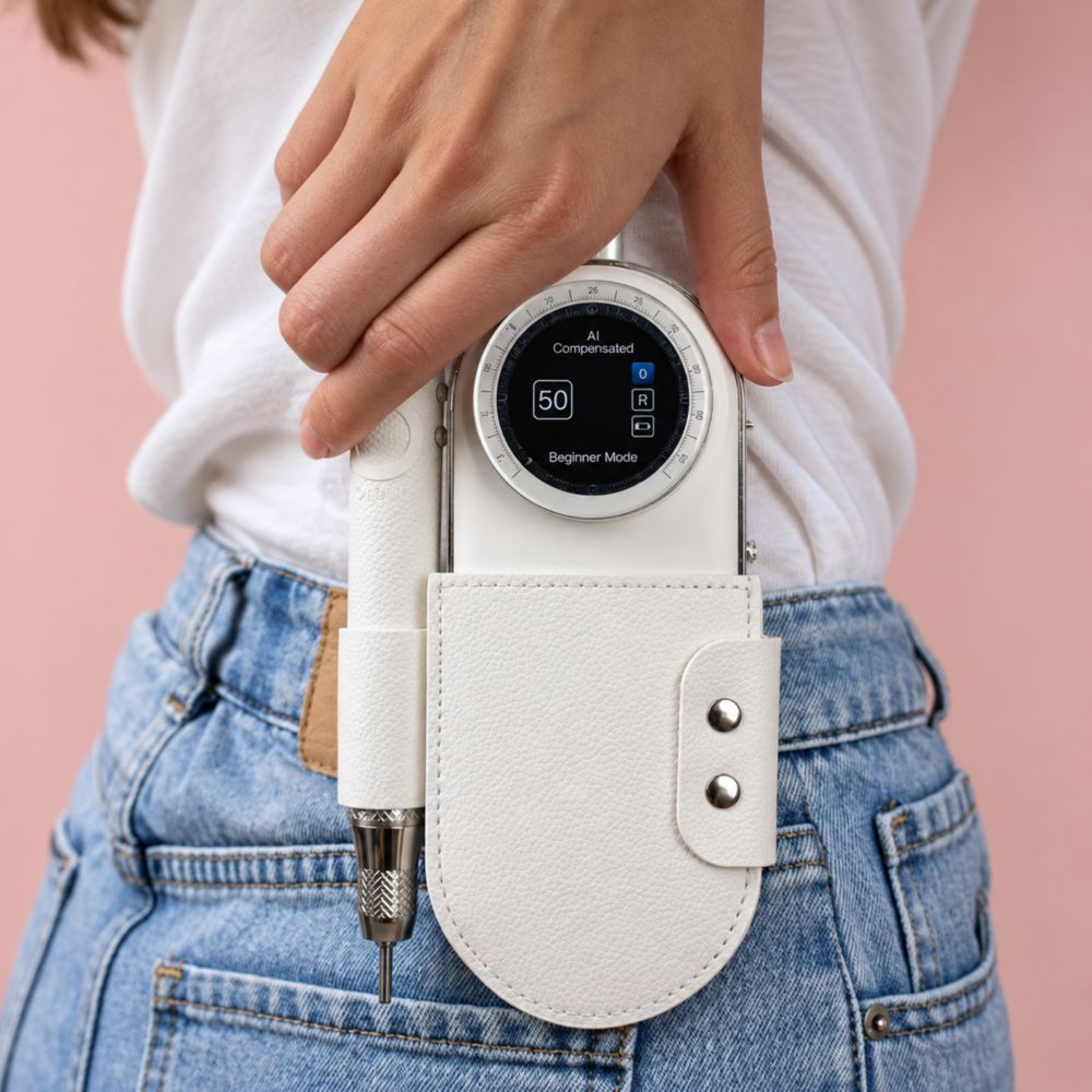 Nail Drill Belt Pouch for Stylish, Mobile Nail Techs